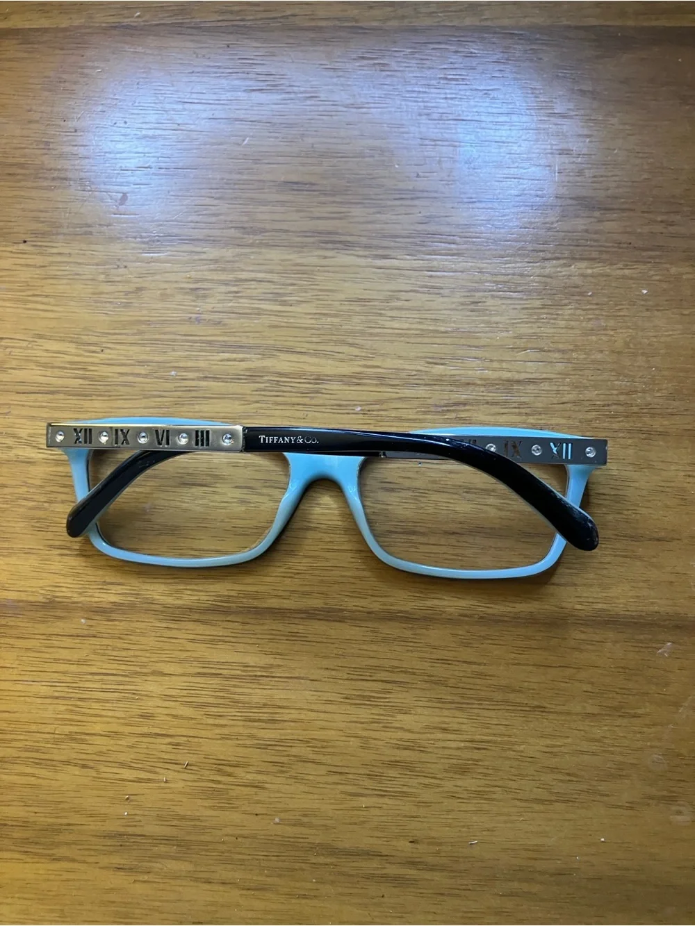 TIFFANY & CO Reading Glass Frames 2103B 8055 Black On Tiffany Blue